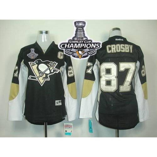 686189cb36ef9_1 Penguins #87 Sidney Crosby Black 2016 Stanley Cup Champions Women's Home Stitched NHL Jersey