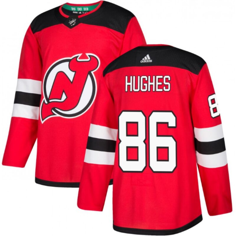 68618a42878d6_1 Men's New Jersey Devils #86 Jack Hughes Red Stitched NHL Jersey