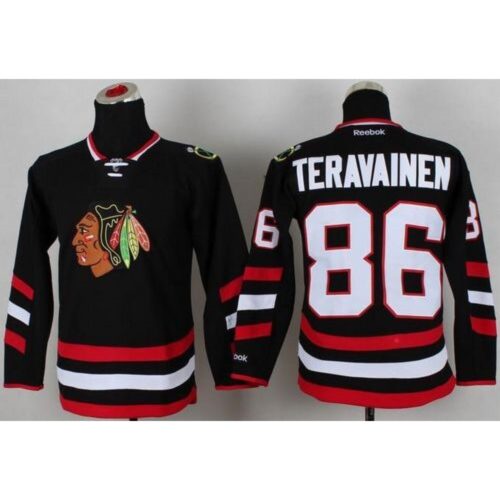 68618a736c5be_1 Blackhawks #86 Teuvo Teravainen Black 2014 Stadium Series Stitched Youth NHL Jersey