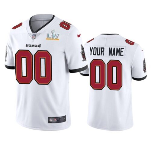 68618aa7e7305_1 Men's Tampa Bay Buccaneers Customized 2021 White Super Bowl LV Limited Stitched Jersey