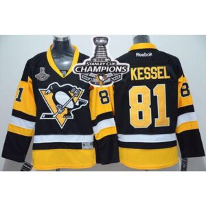 68618abeebb65_1 Penguins #81 Phil Kessel Black Alternate 2016 Stanley Cup Champions Stitched Youth NHL Jersey
