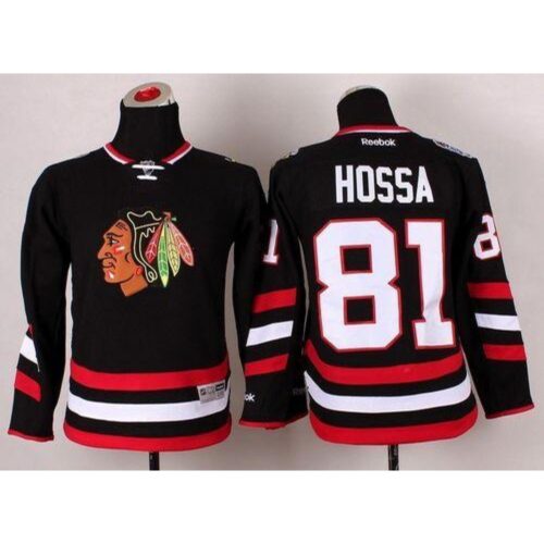 68618ae84cf4c_1 Blackhawks #81 Marian Hossa Black 2014 Stadium Series Stitched Youth NHL Jersey