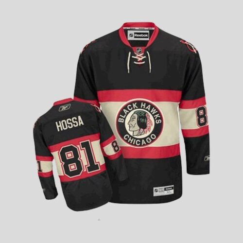 68618aeadaef3_1 Blackhawks #81 Marian Hossa Stitched Black New Third Youth NHL Jersey