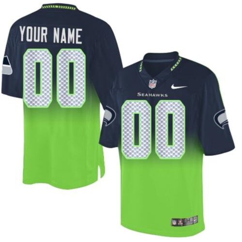 68618aebb8dc5_1 Seattle Seahawks Customized Steel Blue/Green Men's Stitched Elite Fadeaway Fashion NFL Jersey