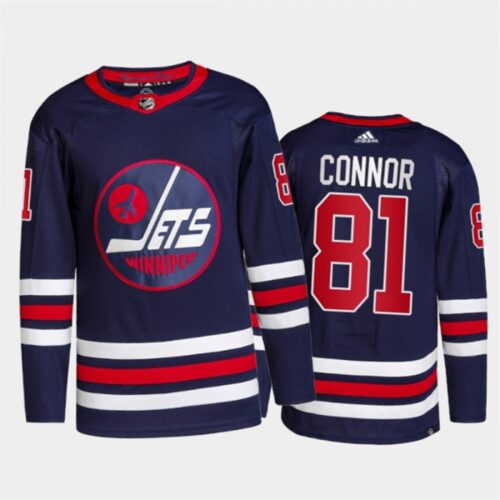 68618b458cf37_1 Men's Winnipeg Jets #81 Kyle Connor 2021/22 Navy Stitched Jersey