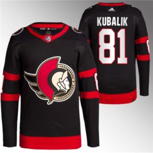 68618b4b210b1_1 Men's Ottawa Senators #81 Dominik Kubalik Black Premier Breakaway Stitched Jersey
