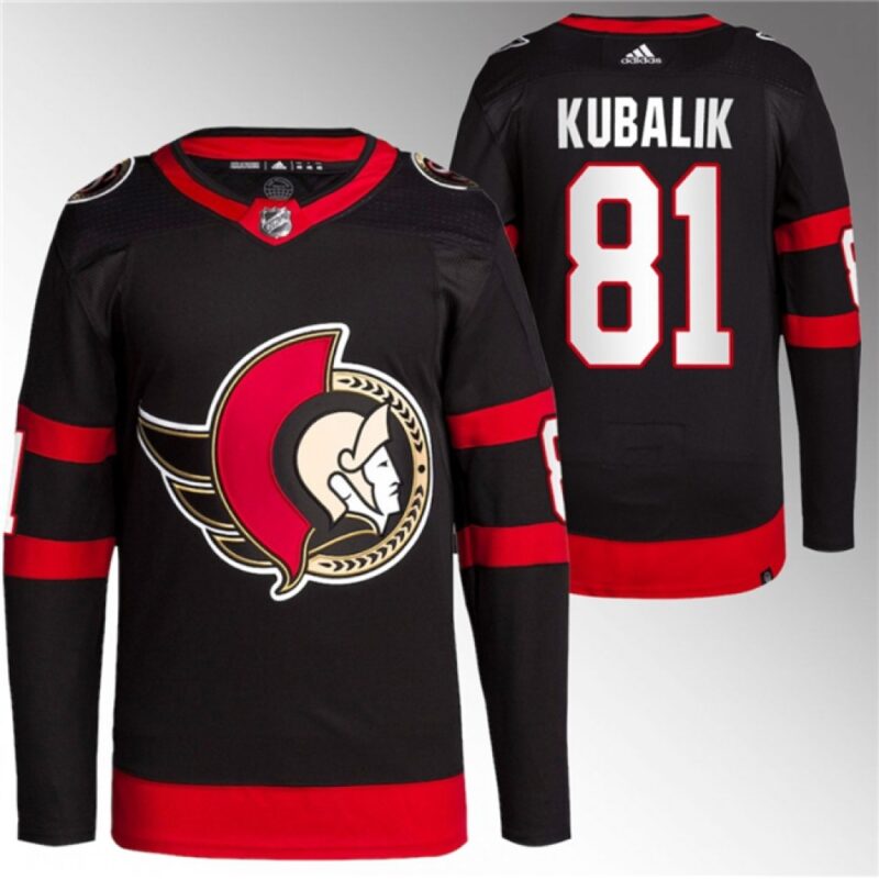 68618b4b210b1_1 Men's Ottawa Senators #81 Dominik Kubalik Black Premier Breakaway Stitched Jersey