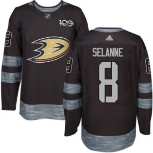 68618b6ac4287_1 Ducks #8 Teemu Selanne Black 1917-2017 100th Anniversary Stitched NHL Jersey
