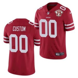 68618b89422b4_1 Men's San Francisco 49ers ACTIVE PLAYER Custom 2021 With 75th Anniversary Patch Red Limited Stitched NFL Jersey