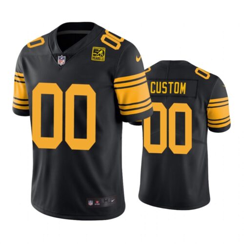 68618ba633497_1 Men's Pittsburgh Steelers Active Player Custom Black 2023 Color Rush 50th Anniversary Limited Jersey
