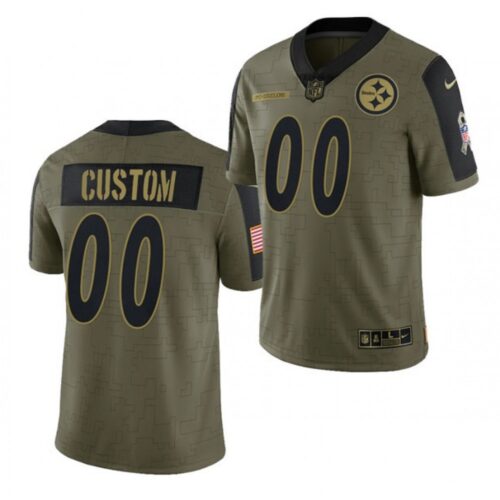 68618bc7e1cf2_1 Men's Pittsburgh Steelers ACTIVE PLAYER Custom 2021 Olive Salute To Service Limited Stitched Jersey