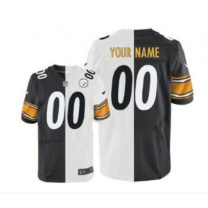 68618be2bd3d6_1 Women's Pittsburgh Steelers Custom White/Black Stitched NFL Elite Split Jersey