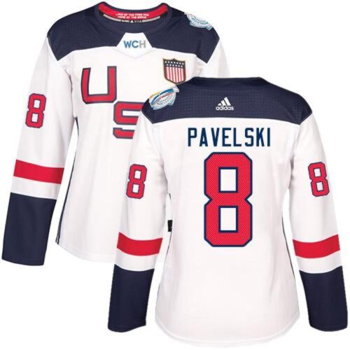 68618bf52b532_1 Team USA #8 Joe Pavelski White 2016 World Cup Women's Stitched NHL Jersey