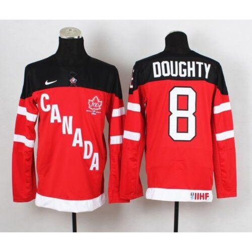 68618c0e9ddc2_1 Olympic CA. #8 Drew Doughty Red 100th Anniversary Stitched NHL Jersey