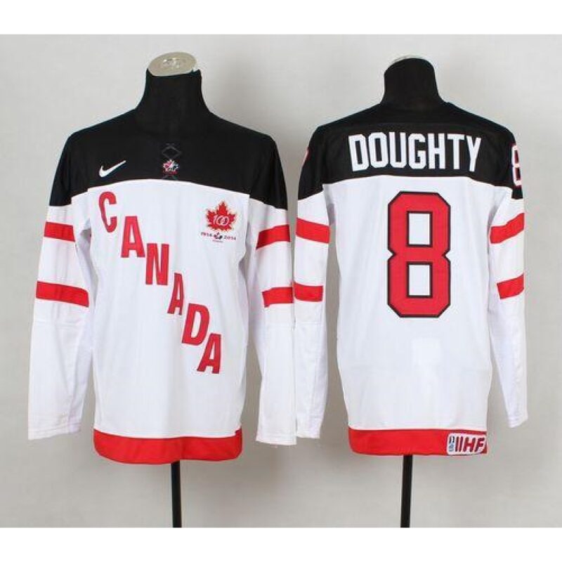 68618c151eee1_1 Olympic CA. #8 Drew Doughty White 100th Anniversary Stitched NHL Jersey