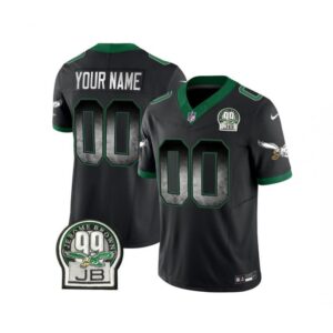 68618c438828c_1 Men's Philadelphia Eagles Active Palyer Custom Black 2023 F.U.S.E. Throwback Vapor Untouchable Limited Stitched Football Jersey