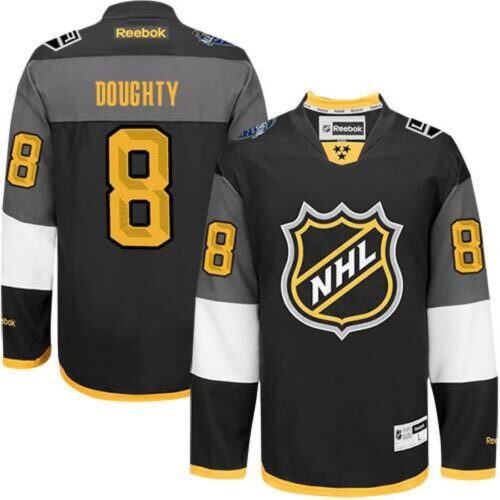 68618c472854c_1 Men's Los Angeles Kings #8 Drew Doughty Premier Black 2016 All Star Stitched Jersey
