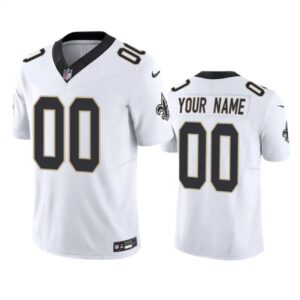 68618cbae6bd0_1 Men's New Orleans Saints Active Player Custom White 2023 F.U.S.E. Vapor Untouchable Limited Stitched Jersey