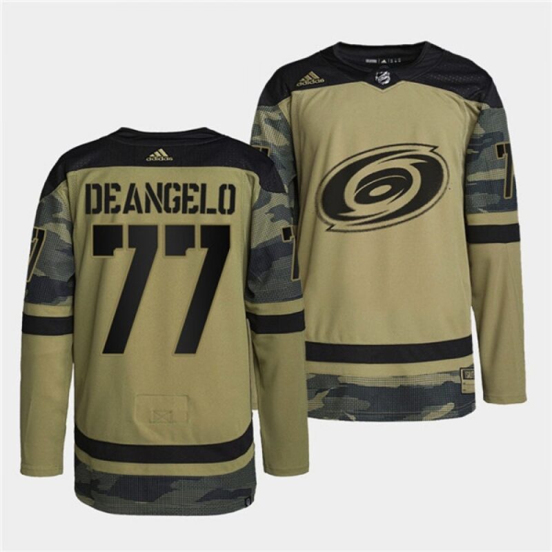 68618cd886375_1 Men's Carolina Hurricanes #77 Tony DeAngelo 2022 Camo Military Appreciation Night Stitched Jersey