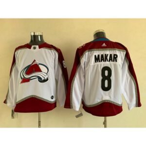 Youth Colorado Avalanche #8 Cale Makar White Stitched Jersey