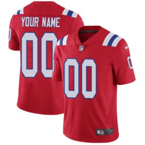 68618cfdd2cc4_1 Men's New England Patriots Customized Red Alternate Vapor Untouchable NFL Stitched Limited Jersey