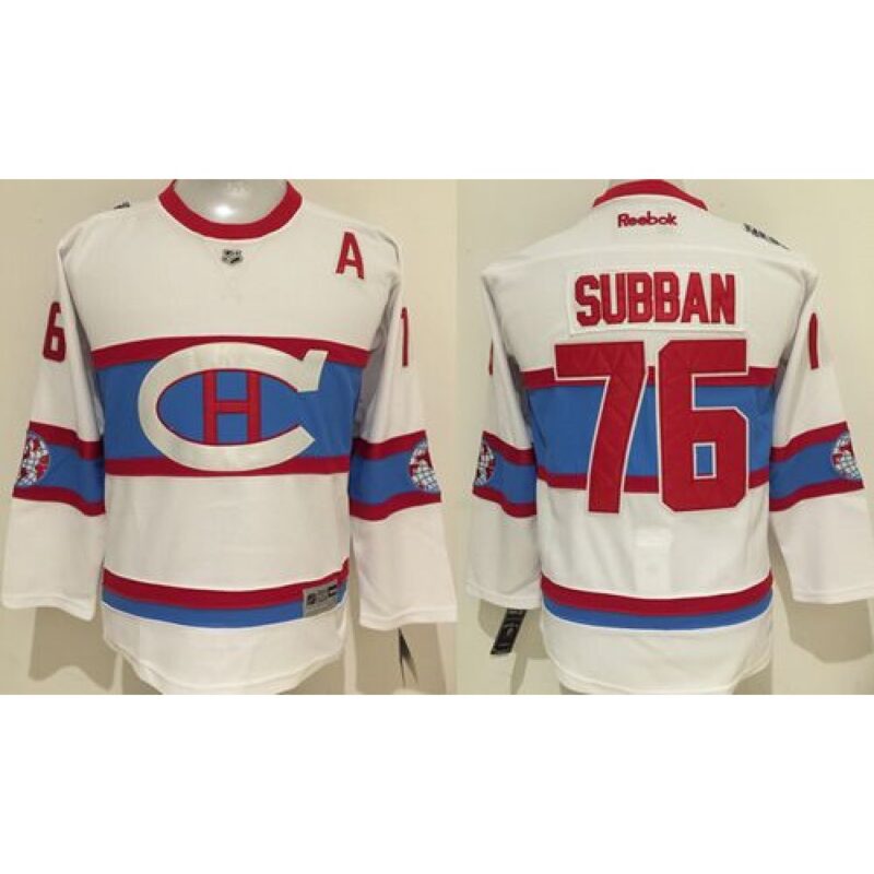 68618d2a8f435_1 Canadiens #76 P.K Subban White 2016 Winter Classic Stitched Youth NHL Jersey