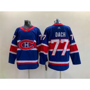 68618d33314af_1 Men's Montreal Canadiens #77 Kirby Dach Blue Stitched Jersey