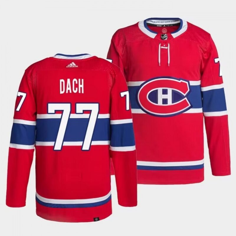 68618d3629192_1 Men's Montreal Canadiens #77 Kirby Dach Red Stitched Jersey