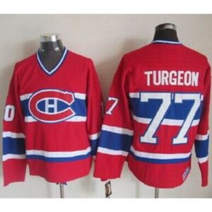 68618d3c5ae58_1 Canadiens #77 Pierre Turgeon Red CCM Throwback Stitched NHL Jersey