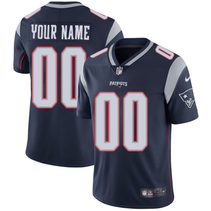 68618d72d3a00_1 Men's New England Patriots Customized Navy Blue Team Color Vapor Untouchable Limited NFL Stitched Jersey
