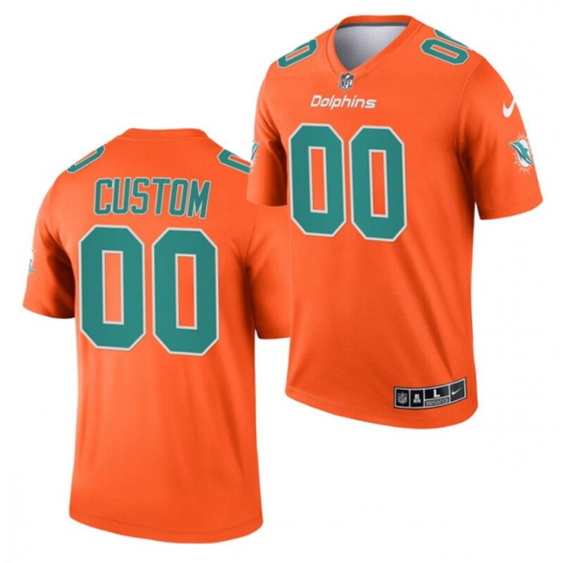 68618dd41bc2a_1 Men's Miami Dolphins ACTIVE PLAYER Custom 2021 Orange Inverted Legend Stitched Jersey
