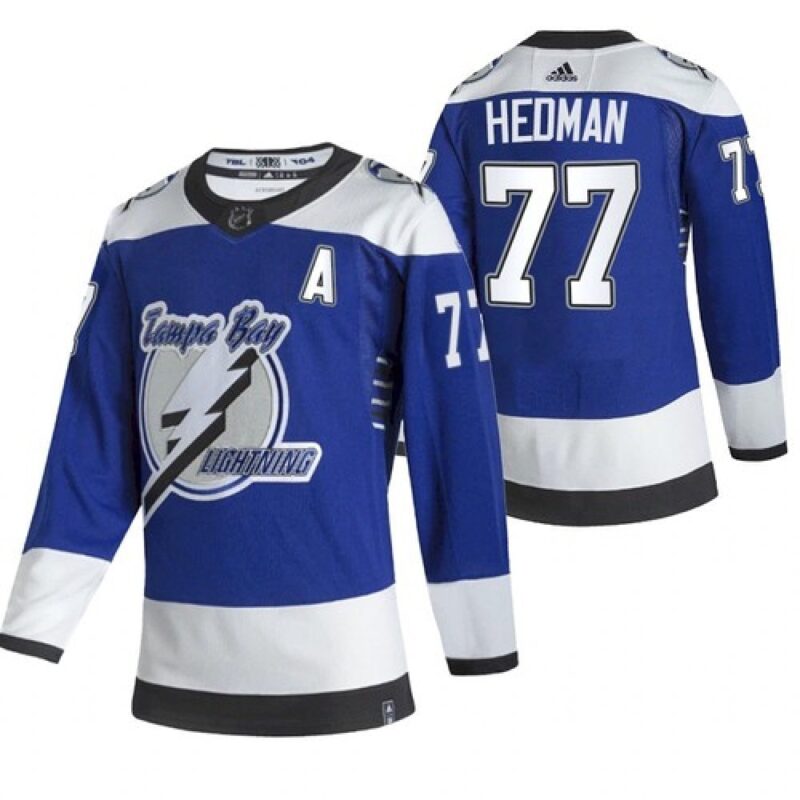 68618e0cde7ea_1 Men's Tampa Bay Lightning #77 Victor Hedman 2021 Blue Reverse Retro Stitched Jersey