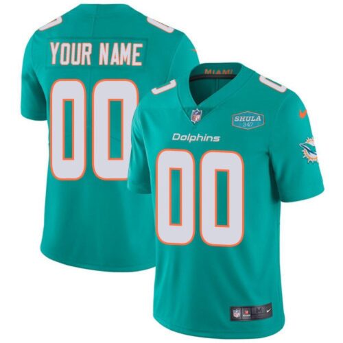 68618e1f11a75_1 Men's Miami Dolphins Customized Aqua With 347 Shula Patch 2020 Vapor Untouchable NFL Stitched Limited Jersey