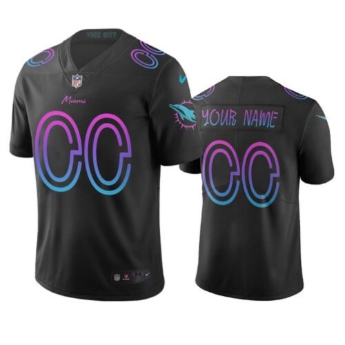 68618e2770fc0_1 Men's Miami Dolphins Customized Black City Edition Stitched Jersey