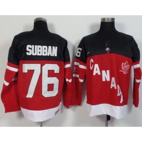 68618e2b1c51b_1 Olympic CA. #76 P.K Subban Red 100th Anniversary Stitched NHL Jersey