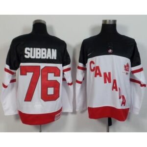 68618e2def56c_1 Olympic CA. #76 P.K Subban White 100th Anniversary Stitched NHL Jersey