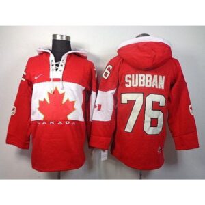 68618e30975eb_1 Olympic CA. #76 P.K Subban Red Sawyer Hooded Sweatshirt Stitched NHL Jersey