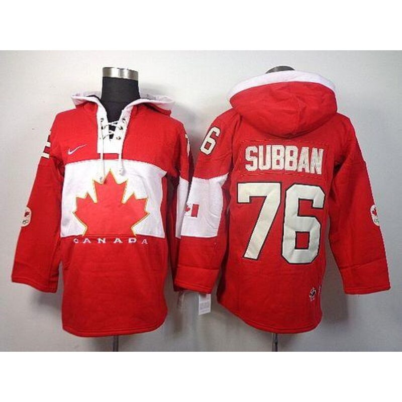 68618e30975eb_1 Olympic CA. #76 P.K Subban Red Sawyer Hooded Sweatshirt Stitched NHL Jersey