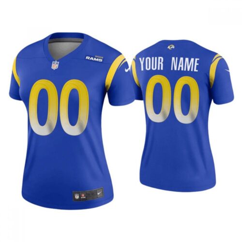 68618e429d8a3_1 Women's Los Angeles Rams ACTIVE PLAYER Custom 2020 New Blue Stitched Jersey