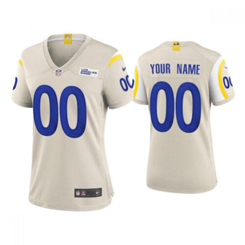 68618e45428e7_1 Women's Los Angeles Rams ACTIVE PLAYER Custom 2020 New Bone Stitched Jersey