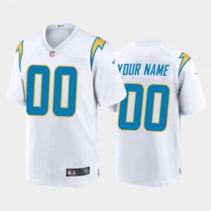 68618e4a28221_1 Men's Los Angeles Chargers ACTIVE PLAYER Custom New White Stitched Jersey