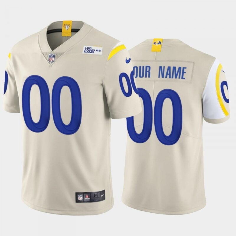 68618e6aec08e_1 Men's Los Angeles Rams ACTIVE PLAYER Custom 2020 New Bone Vapor Untouchable Limited Stitched NFL Jersey