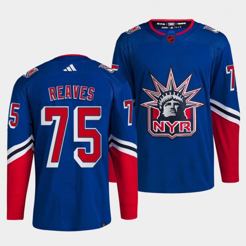 68618e6bb059f_1 Men's New York Rangers #75 Ryan Reaves Blue 2022-23 Reverse Retro Stitched Jersey