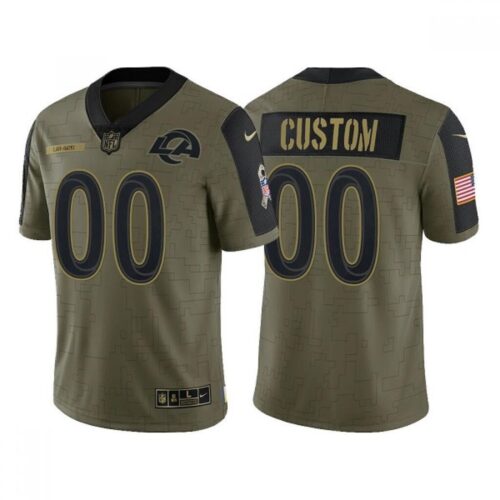 68618e8865db8_1 Men's Los Angeles Rams ACTIVE PLAYER Custom 2021 Olive Salute To Service Limited Stitched Jersey