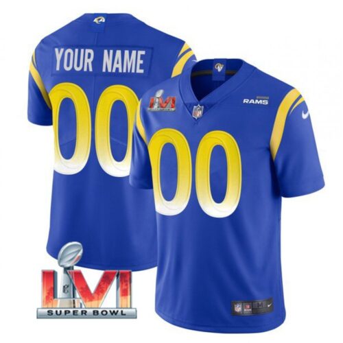 68618e9064060_1 Men's Los Angeles Rams ACTIVE PLAYER Custom 2022 Royal Super Bowl LVI Vapor Limited Stitched Jersey