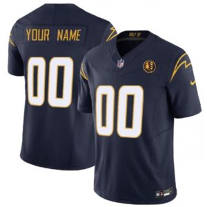 68618eb8dfb53_1 Men's Los Angeles Chargers Active Player Custom Navy 2023 F.U.S.E. With John Madden Patch Vapor Limited Stitched Football Jersey