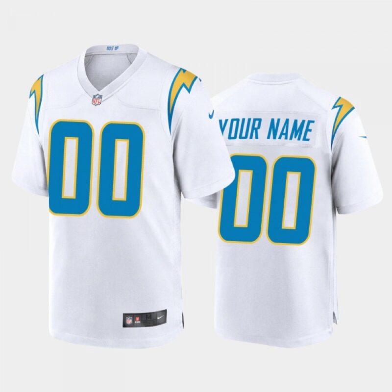 68618ed337c91_1 Men's Los Angeles Chargers Customized 2020 New White Stitched Jersey