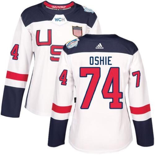 68618f2b3fa31_1 Team USA #74 T. J. Oshie White 2016 World Cup Women's Stitched NHL Jersey