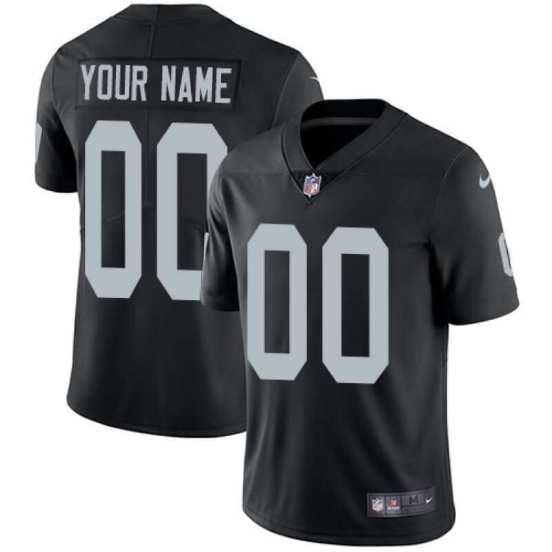68618f3809094_1 Men's Oakland Raiders Customized Black Team Color Vapor Untouchable NFL Stitched Limited Jersey