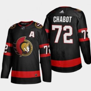 68618f5f6a38d_1 Men's Ottawa Senators #72 Thomas Chabot 2021 Black Stitched Home Jersey
